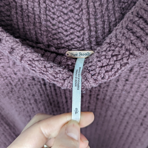 Free People S Beachy Off The Shoulder Sweater Ribbed Knit Pullover Boho Hippie - Picture 15 of 16